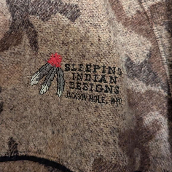 Sleeping Indian Designs Wool Jacket - Picture 2 of 5